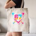 Baseball Ice Cream Drip 67 Meme Six Seven 67th Birthday Canvas Tote Bag