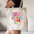 Bruh We Back Sixth Graders Back To School Coquette Bow Girl Canvas Tote Bag