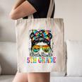 Bruh I'm In 5th Grade Back To School Messy Bun Tie Dye Headb Canvas Tote Bag Bruh I'm In 5th Grade Back To School Messy Bun Tie Dye Headb Canvas Tote Bag