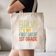 Bruh Its My First Day Of 1st Grade Back To School Boys Kids Canvas Tote Bag