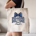 Bulldogs Mascot Team Spirit Sports Fan Back To School Canvas Tote Bag Bulldogs Mascot Team Spirit Sports Fan Back To School Canvas Tote Bag
