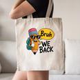 Cool Cartoon Pencil Saying Bruh Back To School Canvas Tote Bag Cool Cartoon Pencil Saying Bruh Back To School Canvas Tote Bag