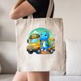 Dinosaur Kids Riding a Bus Back To School Ready To Crush Canvas Tote Bag Dinosaur Kids Riding a Bus Back To School Ready To Crush Canvas Tote Bag