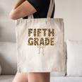 Fifth Grade Leopard Coquette Bow Back To School Women Girls Canvas Tote Bag Fifth Grade Leopard Coquette Bow Back To School Women Girls Canvas Tote Bag