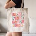 In My First Grade Era Cute Groovy 1st Grade Back To School Canvas Tote Bag