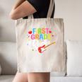 First Grade Rocks Colorful Back To School Guitar Canvas Tote Bag First Grade Rocks Colorful Back To School Guitar Canvas Tote Bag