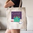 Frog Hates Math Kawaii Science Back To School Kids Canvas Tote Bag Frog Hates Math Kawaii Science Back To School Kids Canvas Tote Bag