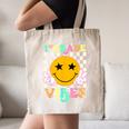 Girls 1st Grade Vibes Smile Face Back To School 1st Grade Canvas Tote Bag