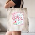 Girls Pre-K Coquette Bow Pink Preppy Back To School Canvas Tote Bag