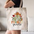 Groovy Fourth Grade Wildflowers Back To School 4th Grade Canvas Tote Bag Groovy Fourth Grade Wildflowers Back To School 4th Grade Canvas Tote Bag