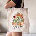 Groovy Third Grade Wildflowers Back To School 3rd Grade Canvas Tote Bag Groovy Third Grade Wildflowers Back To School 3rd Grade Canvas Tote Bag