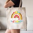 Happy First Day Of School Nurse Rainbow Back To School Canvas Tote Bag