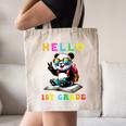Hello First Grade Panda Lover Back To School Kids Boys Girls Canvas Tote Bag