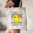 Hello Pre-K Coquette Bow Back To School Preschool Girl Canvas Tote Bag
