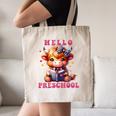 Hello Preschool Cute Highland Cow Lover Back To School Canvas Tote Bag Hello Preschool Cute Highland Cow Lover Back To School Canvas Tote Bag
