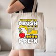 I'm Ready To Crush Pre-K Excavator Back To School Boys Canvas Tote Bag I'm Ready To Crush Pre-K Excavator Back To School Boys Canvas Tote Bag