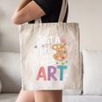 Just a Girl Who Loves Art Cute Back To School Kids Girls Canvas Tote Bag