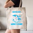 Kids Back To School Watch Out Kindergarten Here I Come Shark Boys Canvas Tote Bag