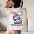 Kindergarten Back To School First Day Girls Rollin Unicorn Canvas Tote Bag