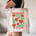 Kindergarten Is My Jam Boho Floral Strawberry Back To School Canvas Tote Bag Kindergarten Is My Jam Boho Floral Strawberry Back To School Canvas Tote Bag