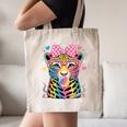 Leopard Glasses Blowing Bubble Gum Back To School Kids Canvas Tote Bag Leopard Glasses Blowing Bubble Gum Back To School Kids Canvas Tote Bag