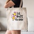 Lil Miss 4th Grade Coquette Bow Pencil Back To School Girls Canvas Tote Bag Lil Miss 4th Grade Coquette Bow Pencil Back To School Girls Canvas Tote Bag