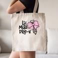 LiL Miss Pre-K Girls Coquette Bow Gingham Bow Back To School Canvas Tote Bag