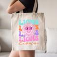 Lion Mascot Back To School Spirit Sports Men Women Groovy Canvas Tote Bag Lion Mascot Back To School Spirit Sports Men Women Groovy Canvas Tote Bag