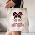 Little Miss 3rd Grade Messy Bun Back To School Canvas Tote Bag Little Miss 3rd Grade Messy Bun Back To School Canvas Tote Bag