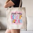 Little Miss Kindergarten Back To School Girls Coquette Bow Canvas Tote Bag Little Miss Kindergarten Back To School Girls Coquette Bow Canvas Tote Bag