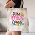 Little Miss Kindergarten First Day Back To School Girls Cute Canvas Tote Bag Little Miss Kindergarten First Day Back To School Girls Cute Canvas Tote Bag