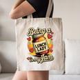 Being a Lunch Lady Is My Jam Retro Jam Jar Back To School Canvas Tote Bag