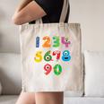 Monster Numbers Learning Cute Numbers 0-9 Back To School Canvas Tote Bag