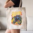 Motocross Dirt Bike Back To School Racing Into 1st Grade Canvas Tote Bag