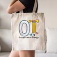 Pediatric Occupational Therapy Paper Pencil Back To School Canvas Tote Bag