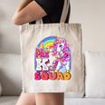 Pre-K Squad Flossing Unicorn Back To School Girls Premium Tri-Blend Canvas Tote Bag