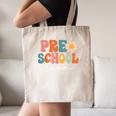 Preschool Team Retro Groovy Vintage Back To School Pre-K Canvas Tote Bag Preschool Team Retro Groovy Vintage Back To School Pre-K Canvas Tote Bag