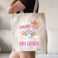 Princess Going To 4th Grade Tee For Girls Back To School Canvas Tote Bag Princess Going To 4th Grade Tee For Girls Back To School Canvas Tote Bag