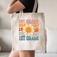 Retro 1st Grade Daisy Colorful Back To School First Grade Canvas Tote Bag Retro 1st Grade Daisy Colorful Back To School First Grade Canvas Tote Bag