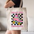 Rolling Into Kindergarten Roller Skating Girl Back To School Canvas Tote Bag