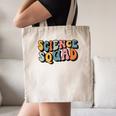Science Squad Retro Groovy Back To School Matching Teaching Canvas Tote Bag