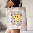 Second Grade Vibes Smile Face 2nd Grade Team Back To School Canvas Tote Bag
