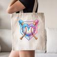 Valentines Baseball Heart Dripping Ice Cream Gen Z Alpha Canvas Tote Bag