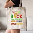 Welcome Back To School Kinder Garten First Day Of School Kid Canvas Tote Bag