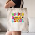 Welcome Back To School School Secretary Life Leopard Canvas Tote Bag