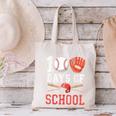100 Days Of School Baseball Player Teacher Student Canvas Tote Bag