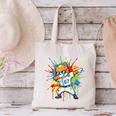 67 Baseball Dabbing Cat 6 7 Dripping Ice Cream Meme Canvas Tote Bag
