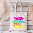 Back To School Bruh Game Over Gaming Boys Canvas Tote Bag Back To School Bruh Game Over Gaming Boys Canvas Tote Bag