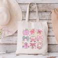 Back To School Coquette Bow Pencil School Students Girls Canvas Tote Bag Back To School Coquette Bow Pencil School Students Girls Canvas Tote Bag