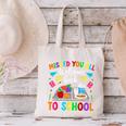 Back To School Lunch Lady First Day Of School Lunch Lady Canvas Tote Bag